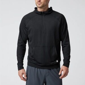 Vuori Ponto Perfor 1/2 zip Hoodie Black Size Small